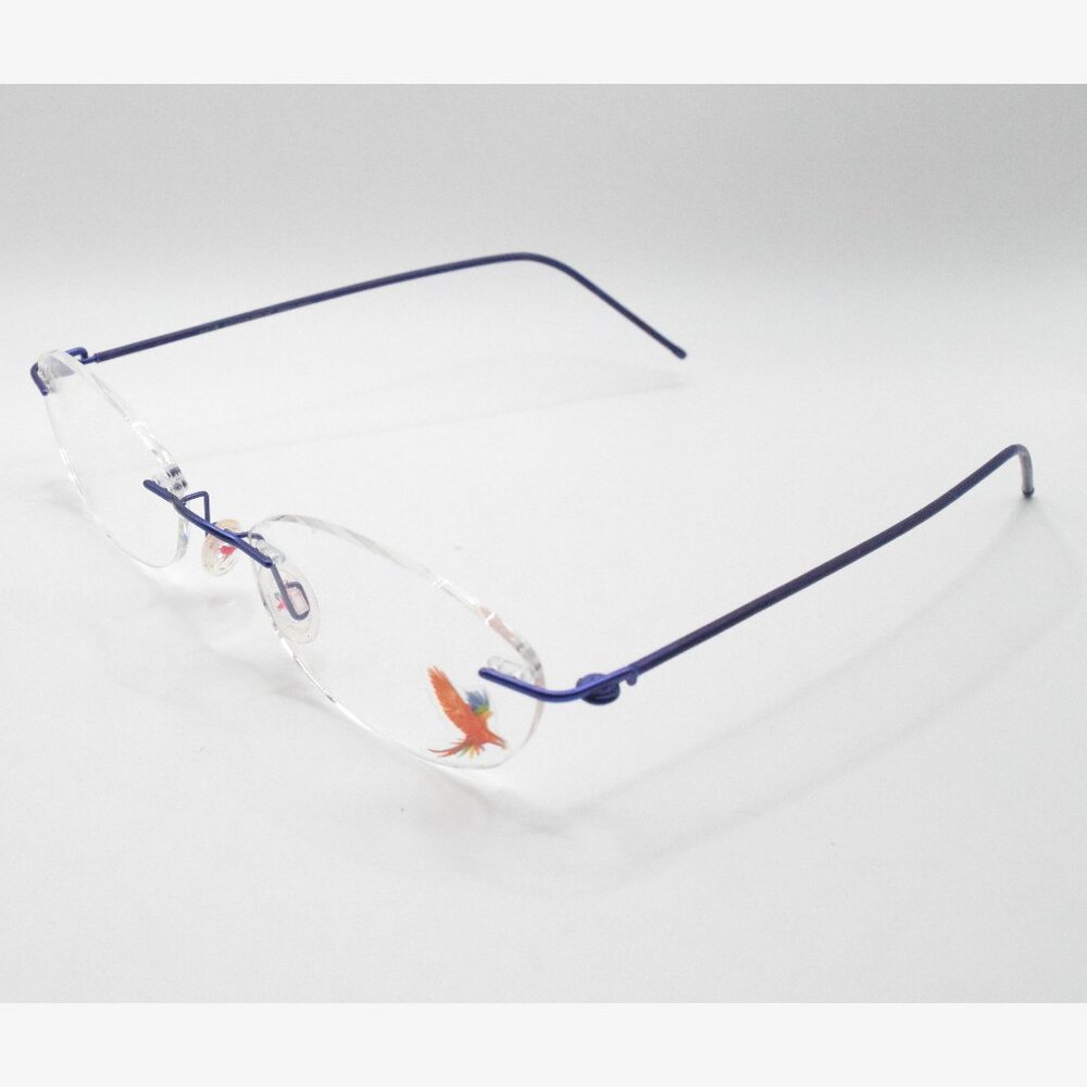Maui Jim Eyeglasses MJO 2004-36M Rimless Blue Frames 51 mm